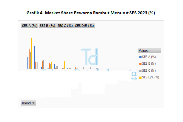 Market Share Pewarna Rambut 2023 - SES